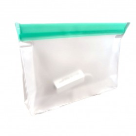 TETOU Kantong Ziplock Makanan Food Storage Silicone Bag Size M 1 PCS - TE10 - Transparent