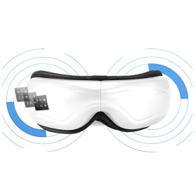 YUZY Alat Pijat Kompres Mata Smart Airbag Vibration Eye Massager Bluetooth Music - 001 - White