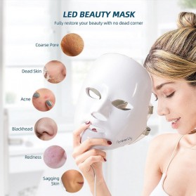 ForeverLily Masker Wajah LED Phototherapy Facial Beauty Mask - AL07 - White