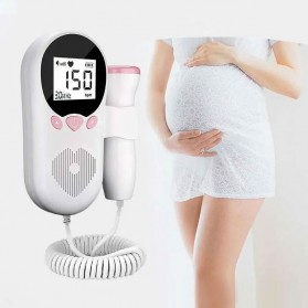 TAIKANG Alat Deteksi Jantung Janin Bayi Fetal Doppler Heartrate Monitor - JSL-T502 - White