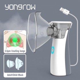 Yongrow Alat Terapi Pernafasan Asma Nebulizer Inhaler Atomizer Anak Dewasa - N2AA - Gray