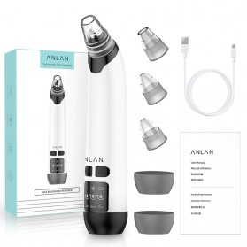 ANLAN HTY08 Penghisap Komedo Vacuum Suction Skin Face Care Blackhead Pore Cleaner - ALHTY08-02 - White - 14