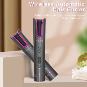 ANLAN MDJ-808 Catok Pengkriting Rambut Portable Wireless Automatic Hair Curler - ALJFQ01-OG - Black - 11