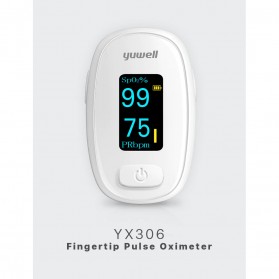 Yuwell Alat Pengukur Detak Jantung Kadar Oksigen Fingertip Pulse Oximeter - YX306 - White - 2