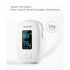 Yuwell Alat Pengukur Detak Jantung Kadar Oksigen Fingertip Pulse Oximeter - YX306 - White - 3