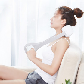 Shiatsu Mini Neck Massager Alat Pijat Leher Elektrik - M1 - White - 4