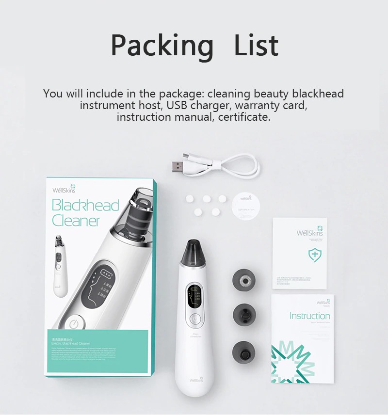 Xiaomi Wellskins Alat Pembersih Komedo Wajah Electric Vacuum