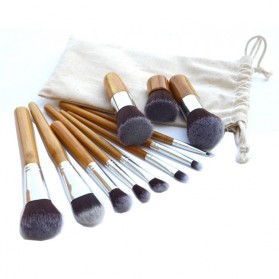 Cosmetic Make Up Brush 11 Set with Pouch / Kuas Make Up