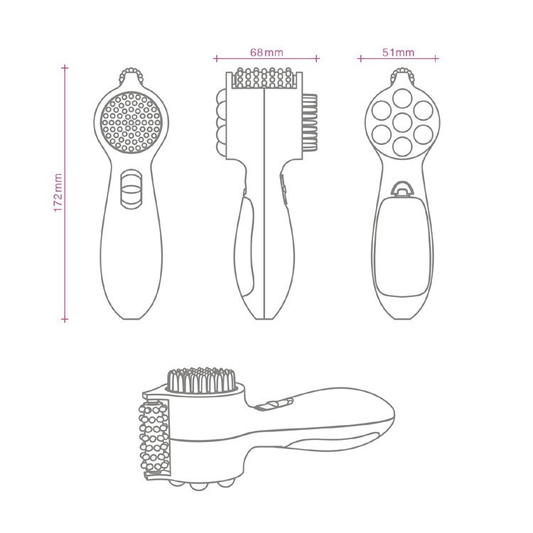 USB Powered Multifunction Massager for Head Body & Face 