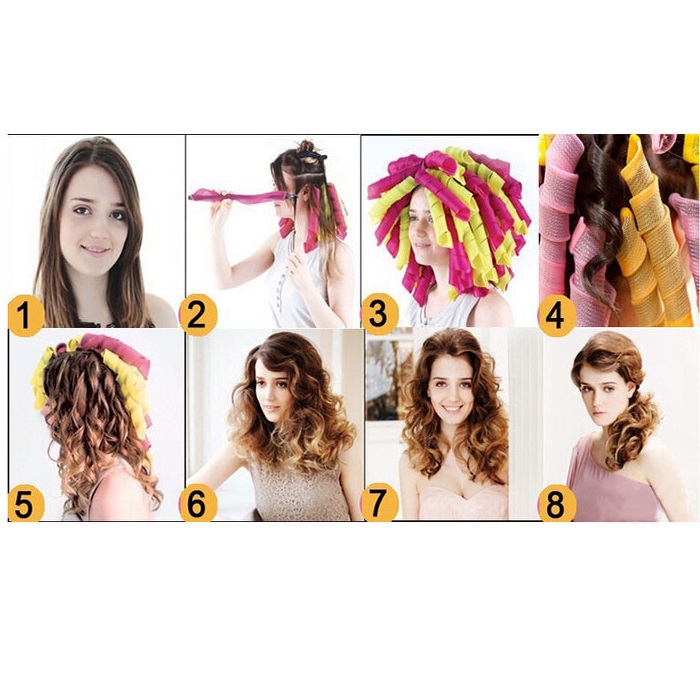 Magic Leverage Pengeriting Rambut Instan 18 Curly & 1 Stick Source · Spiral Volume Magic Curls