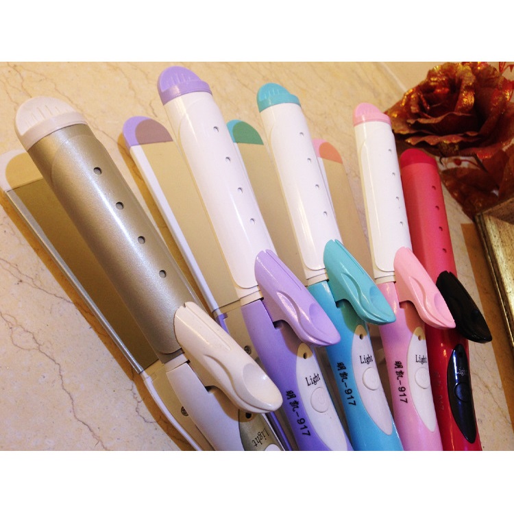 Catok Rambut Lurus Keriting 2 in 1 Keramik Pink Catok Rambut Lurus Keriting 2 in 1 Keramik Pink
