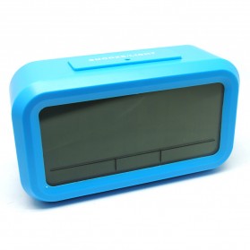Smart Timepiece Backlight Alarm Clock JP9901-2 / Jam Alarm - Blue - 1