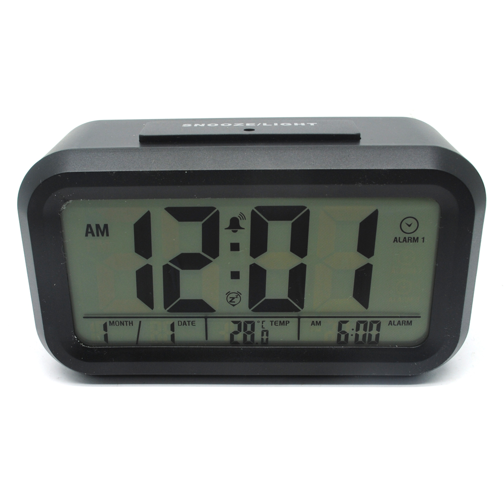 Smart Timepiece Backlight Alarm Clock JP9901 2 Jam Alarm Blue