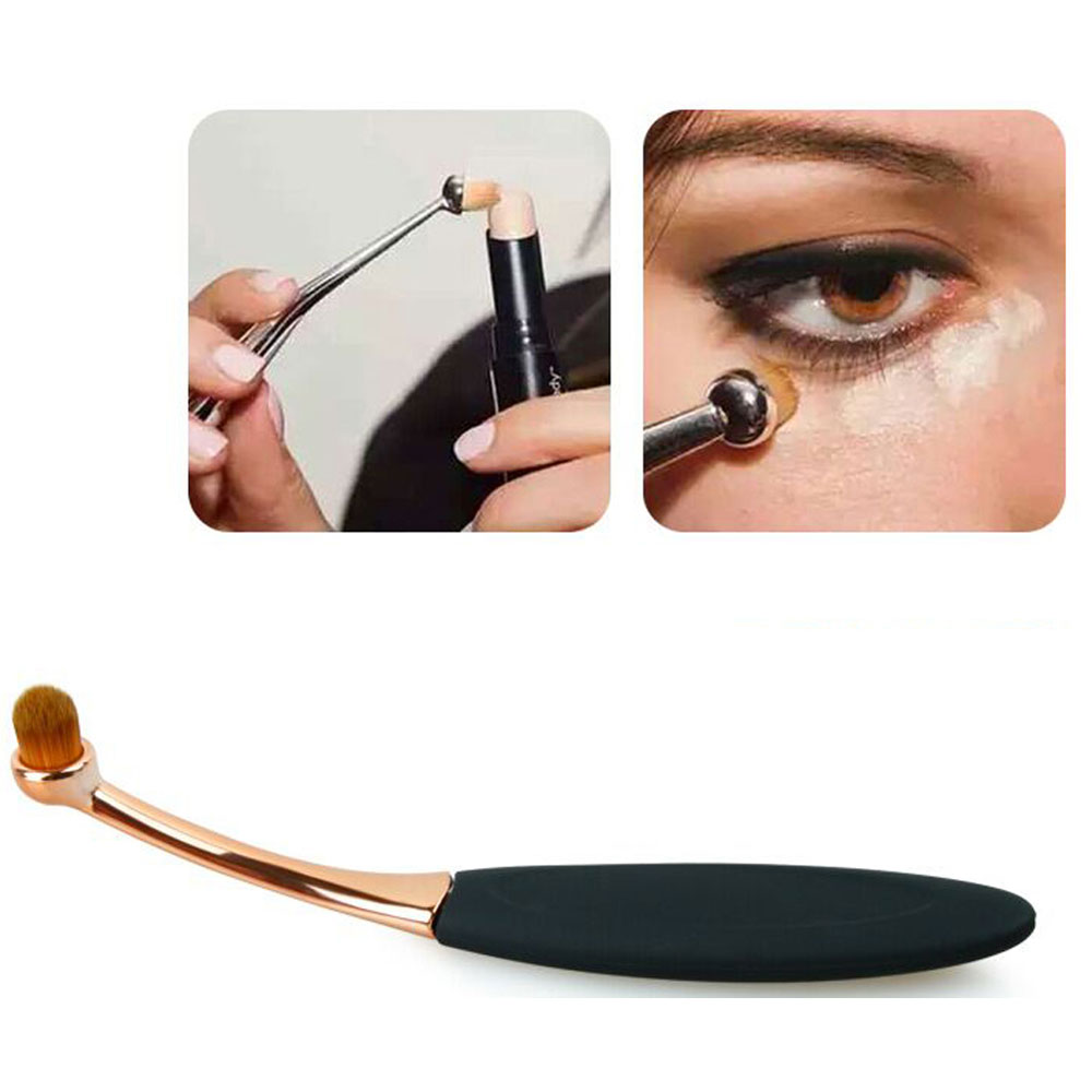 Kuas Kosmetik Make Up Oval Brush Wajah 10 PCS Black