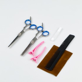 Biutte.co Peralatan Set Gunting Rambut Salon Profesional - BHT002 - Black - 10