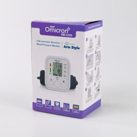 TaffOmicron Pengukur Tekanan Darah Electronic Sphygmomanometer with Voice - BW-3205 - White - 7