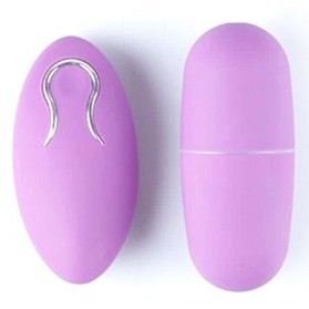Egg Vibrator Tickler Mini Pijat Tubuh Elektrik Multifungsi with Remote - 11829 - Purple - 2