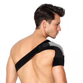 Wan Shi Back Shoulder Support Brace Guard Wrap Belt Fitness Gym Right Shoulder - HJ-1697 - Black - 4