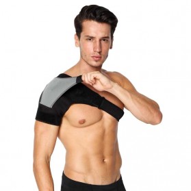 Wan Shi Back Shoulder Support Brace Guard Wrap Belt Fitness Gym Right Shoulder - HJ-1697 - Black - 5