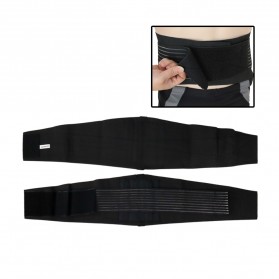 TaffSPORT Lumbar Support Waist Back Pain Brace Belt Fitness Gym Size L - A-7992 - Black