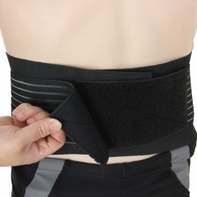 TaffSPORT Lumbar Support Waist Back Pain Brace Belt Fitness Gym Size L - A-7992 - Black - 8