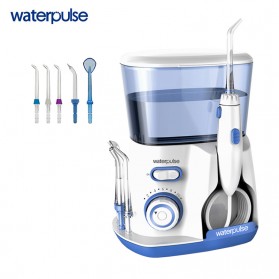 Waterpulse Dental Flosser Alat Semprot Pembersih Gigi 800ml - V300 - Blue