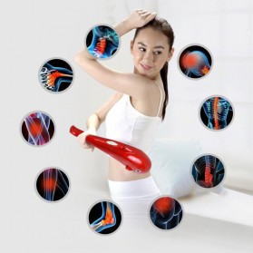 Qingfeng Alat Pijat Elektrik Dolphin Stress Pain Reliver Massager USB Charging - HK668 - Red