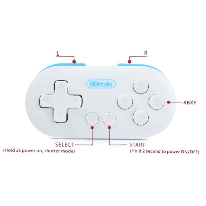 8bitdo Zero Mini Bluetooth Gamepad White Jakartanotebook Com