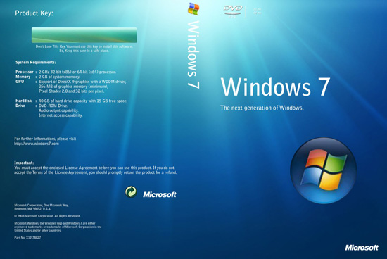 Microsoft Windows  7  Home  Basic 64  Bit  OEM 