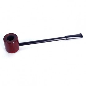 Popeye Flat Smoking Pipes Mahogany Wood / Pipa Rokok - WD-051 - Brown