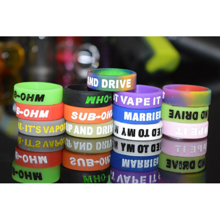 vape silicone rubber band random logo 18mm 1pcs multi vape silicone rubber band random logo 18mm 1pcs multi