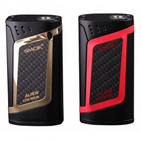 Authentic SMOK Alien Kit Variable Voltage Wattage Box Mod - Black/Red - 2