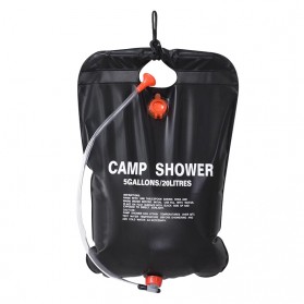 Winmax Kantong Air Shower Mandi Camp Shower Bag 20 L - YYEDC - Black