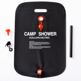 Winmax Kantong Air Shower Mandi Camp Shower Bag 20 L - YYEDC - Black - 9