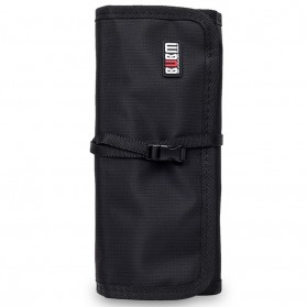 BUBM Tas Gadget Organizer Model Gulung - Roll Up - Black - 1