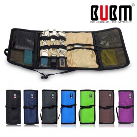 BUBM Tas Gadget Organizer Model Gulung - Roll Up - Black - 7