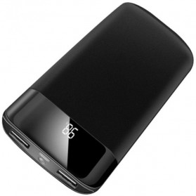 SMART MS Power Bank 2 Port USB LED 30000mAh - Y10 - Black