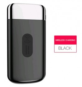 Baterai & Charger - Besiter Power Bank QI Wireless Fast Charging 2 Port USB 30000mAh - H-Y01A - Black