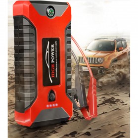 WINHOI Power Bank 99800mAh Car Jump Starter 12V 4 Port USB with Air Pump - JX27 - Black/Red - 4