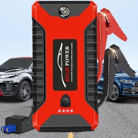 WINHOI Power Bank 99800mAh Car Jump Starter 12V 4 Port USB with Air Pump - JX27 - Black/Red - 5