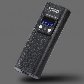 TOMO DIY Smart Power Bank Case 2x18650 2 Port + LED Flashlight - Q2 - Black - 5