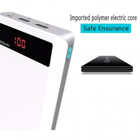 Romoss Sense 6P Power Bank 20000mAh dengan LCD Display 5V 2.1A (Replika 1:1) - White - 7