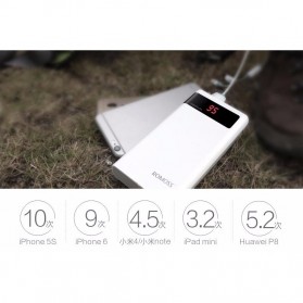 Romoss Sense 6P Power Bank 20000mAh dengan LCD Display 5V 2.1A (Replika 1:1) - White - 8