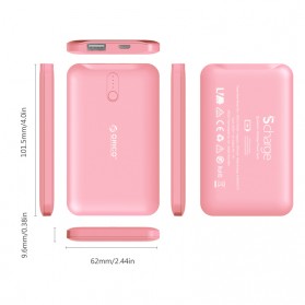 Orico Power Bank 2500mAh - LD25 - Brown - 7