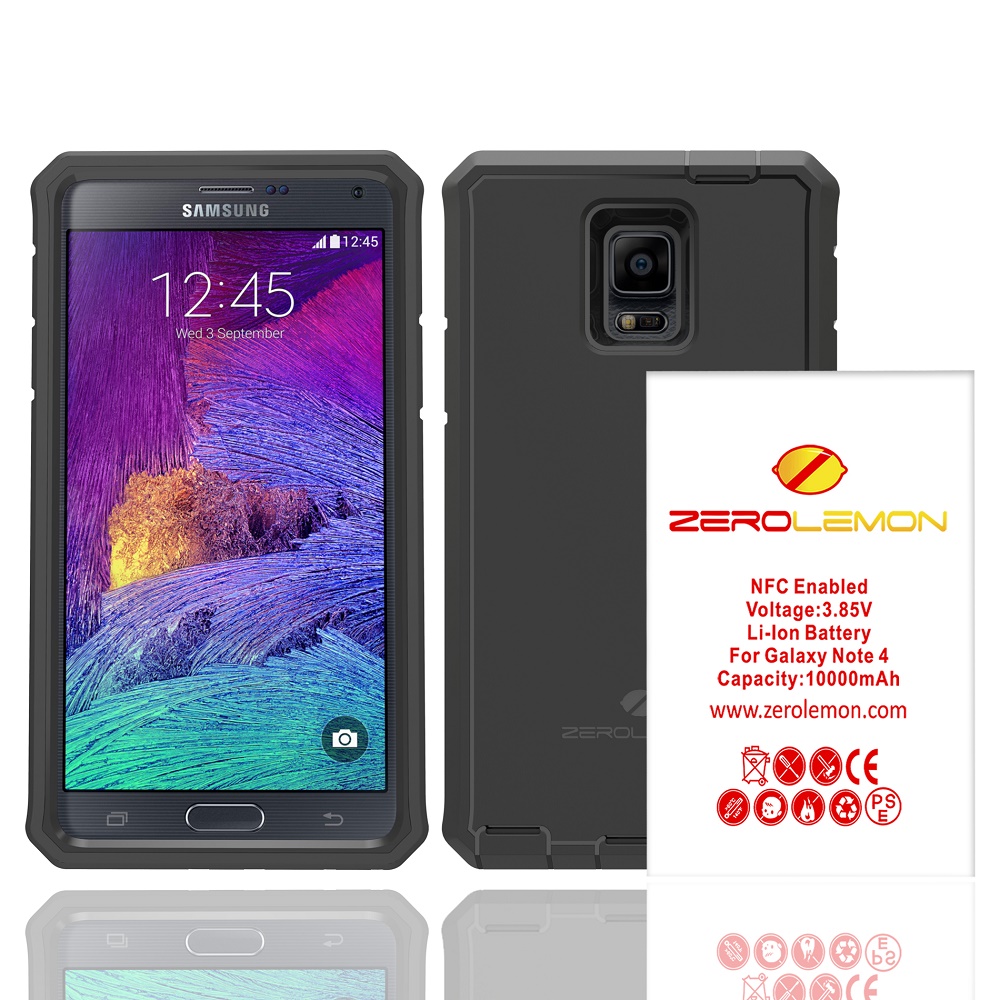 ZeroLemon Zero Shock Samsung Galaxy Note 4 Battery Charging Case ...
