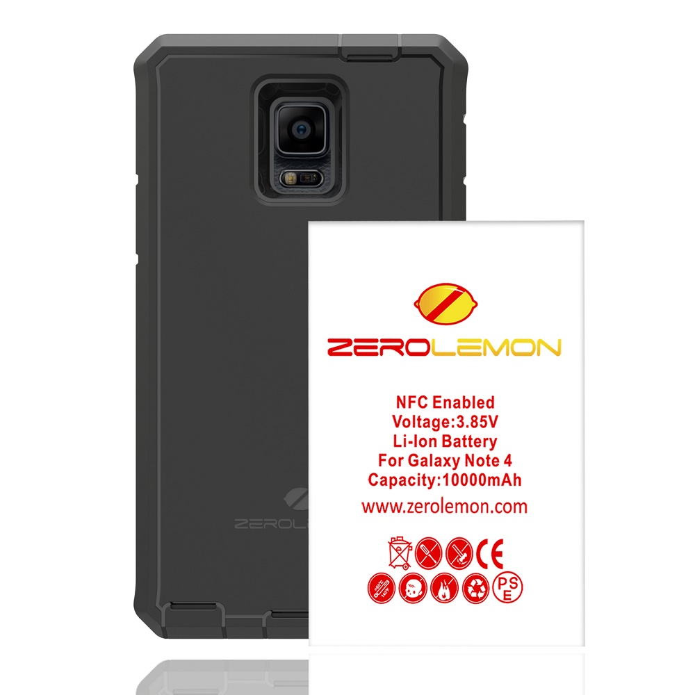 ZeroLemon Zero Shock Samsung Galaxy Note 4 Battery 