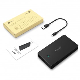 Aukey Portable Charger Power Bank 2 Port 2.4A 20000mAh with AiPower - Black - 8