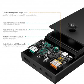 Aukey Power Bank 2 Port 2A 16000mAh QC3.0 - PB-T9 - Black - 5