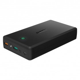 Aukey Power Bank 30000mAh 2 Port QC 3.0 - PB-T11 - Black - 1