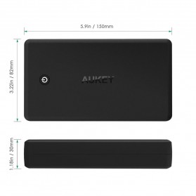 Aukey Power Bank 30000mAh 2 Port QC 3.0 - PB-T11 - Black - 5
